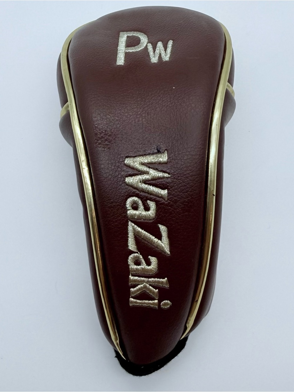 Wazaki PW Wedge Brown w/Gold Trim Golf Club Head Cover